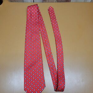 Brooks Brothers Red Blue Diamond Silk Necktie Made in USA